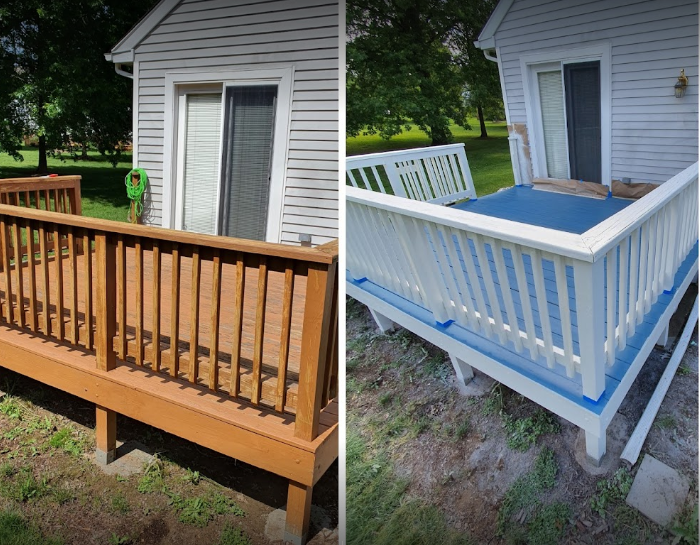 free deck cleaning and painting estimate