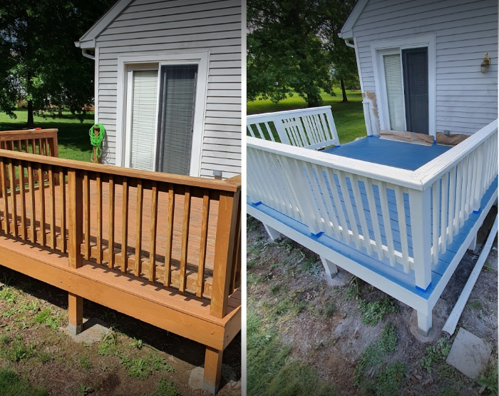 free deck cleaning and painting estimate